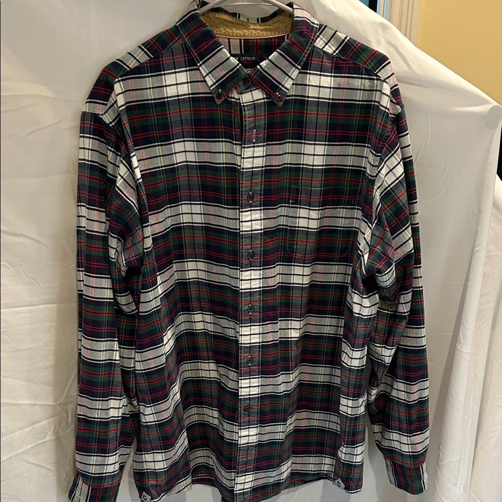 Daniel Cremieux Green and Red Plaid Shirt